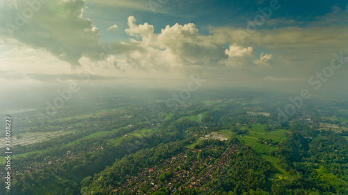 Fototapeta Naklejka Na Ścianę i Meble -  Beautiful view of the rice terraces in Bali