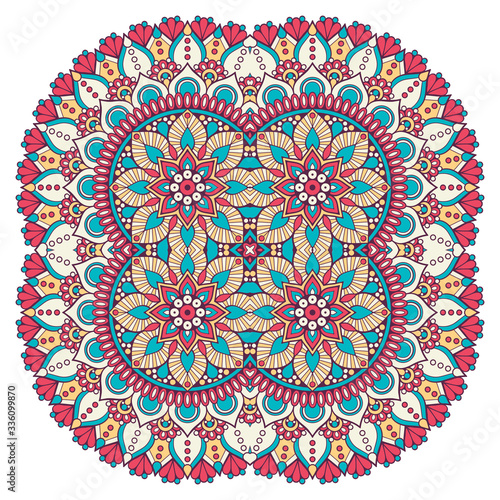 Vector colorful Mandala