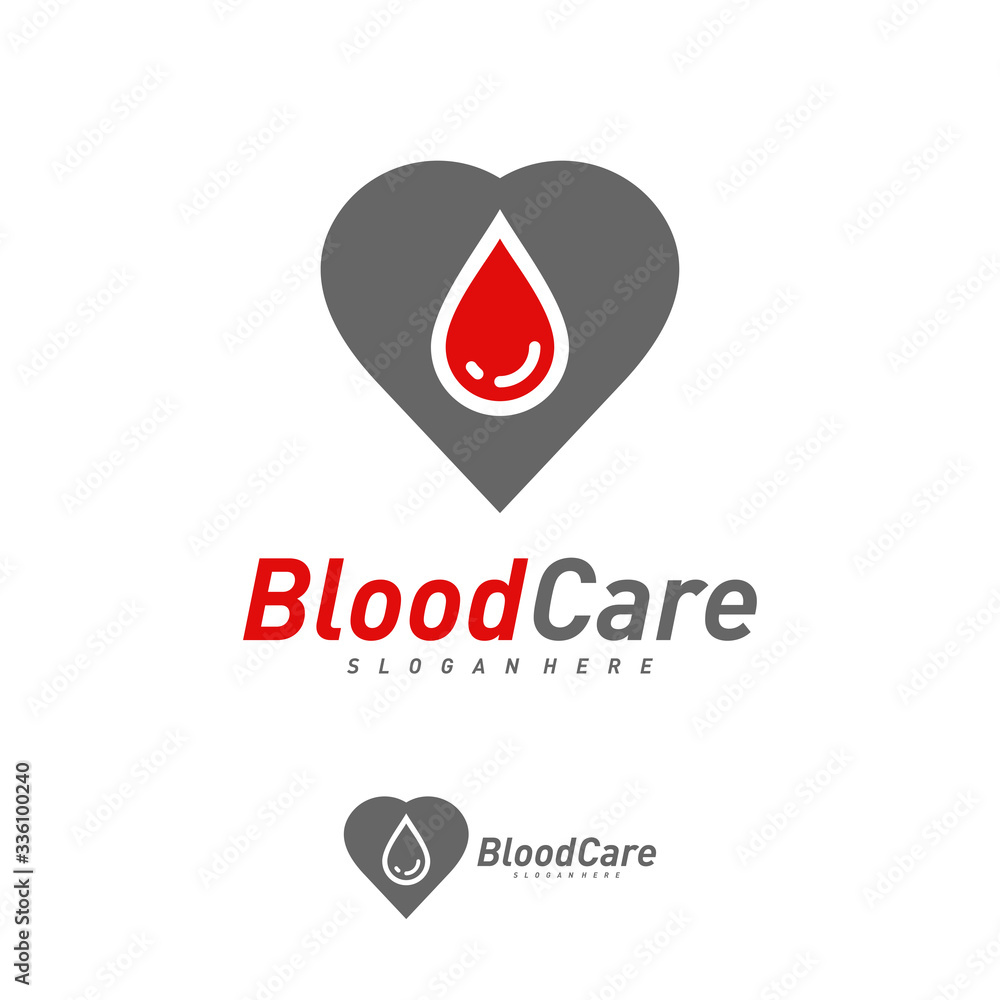 Blood love logo vector template, Creative Blood logo design concepts Blood love logo vector template, Creative Blood logo design concepts