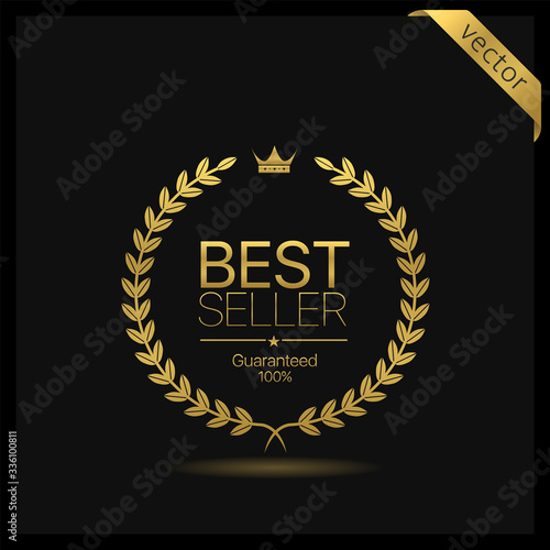 Golden wreath icon