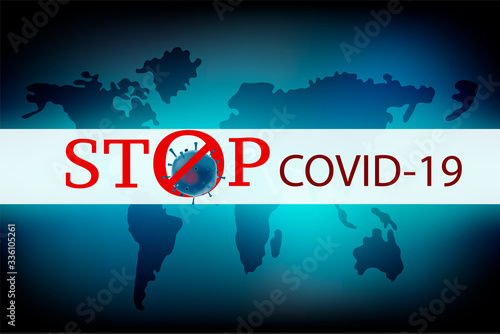 llustrations concept coronavirus COVID-19. virus wuhan from china. Stop Covid-19. 