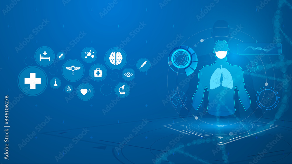 medical health care human diagnostics scanning design concept background medical health care human diagnostics scanning design concept background