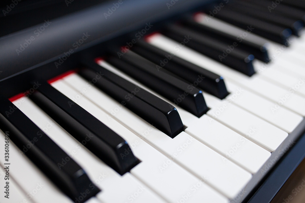 Close up of the Piano keys Music background Close up of the Piano keys Music background