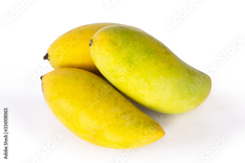 Fresh mango isolated photography on white background