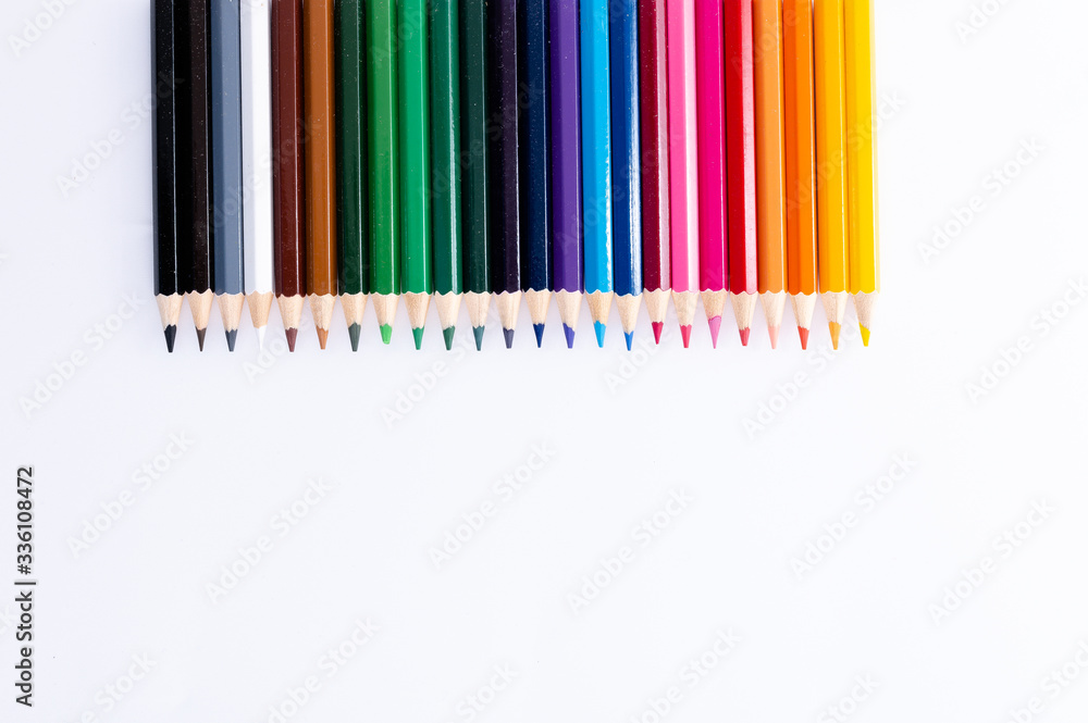 Color pencils isolated