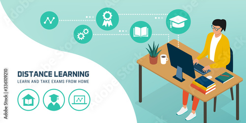 E-learning platform and distance learning