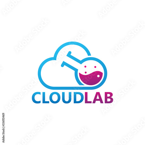 Cloud Lab Logo Template Design