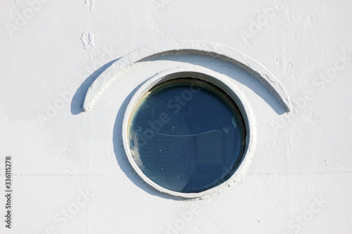 Wallpaper Mural porthole on the old ship close up Torontodigital.ca