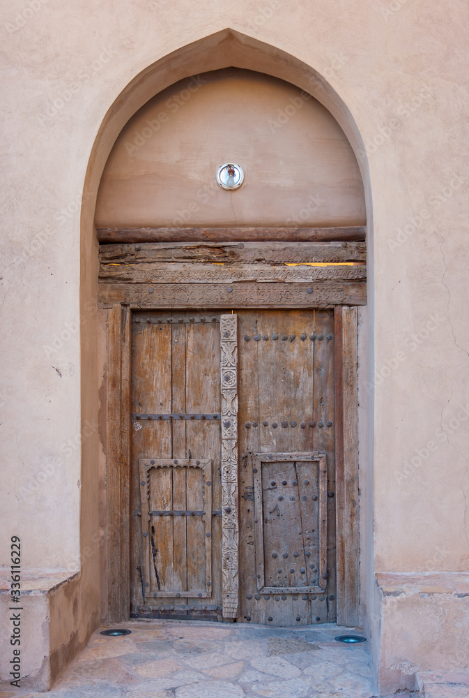 Traditional Omani wooden door