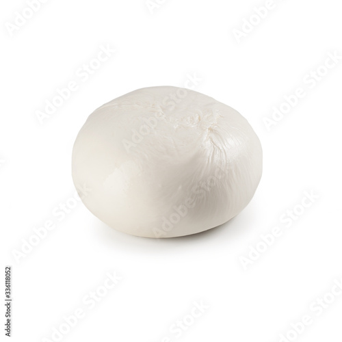 Italian Mozzarella Cheese Ball – Isolated on White Background