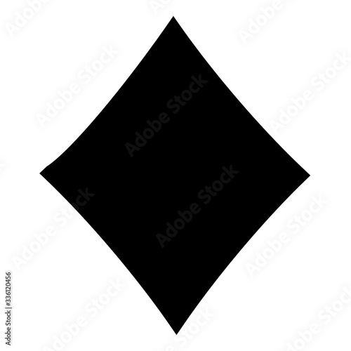 Diamonds Suit. Casino icon. Vector illustration