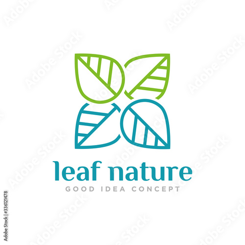 Leaf Nature Logo Design Vector