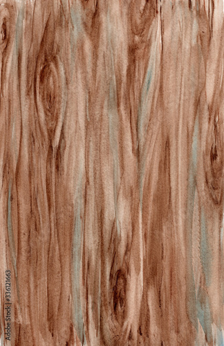 Watercolor illustration of wood texture, for wedding cards, romantic prints, fabrics, textiles and scrapbooking.