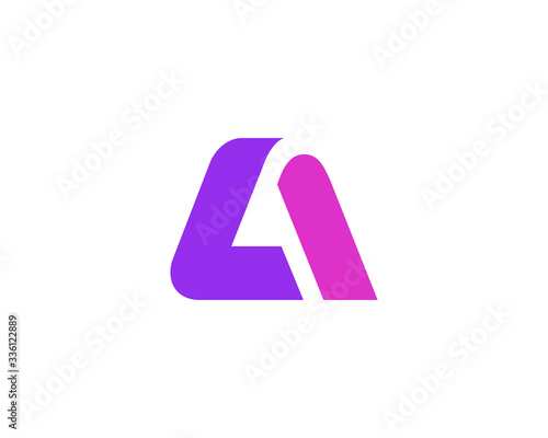 Letter A logo icon design template elements
