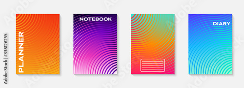 Minimal vector abstract cover notebook design. Planner and diary cover for print. Abstract design for copybook brochures and school books. Notebook paper. Brochure, book, magazine template