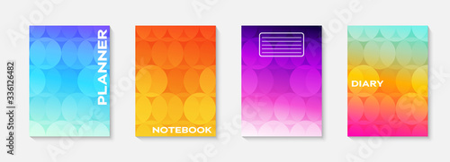 Minimal vector abstract cover notebook design. Planner and diary cover for print. Abstract design for copybook brochures and school books. Notebook paper. Brochure, book, magazine template