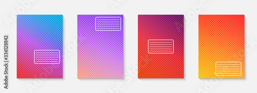 Minimal vector abstract cover notebook design. Planner and diary cover for print. Abstract design for copybook brochures and school books. Notebook paper. Brochure, book, magazine template