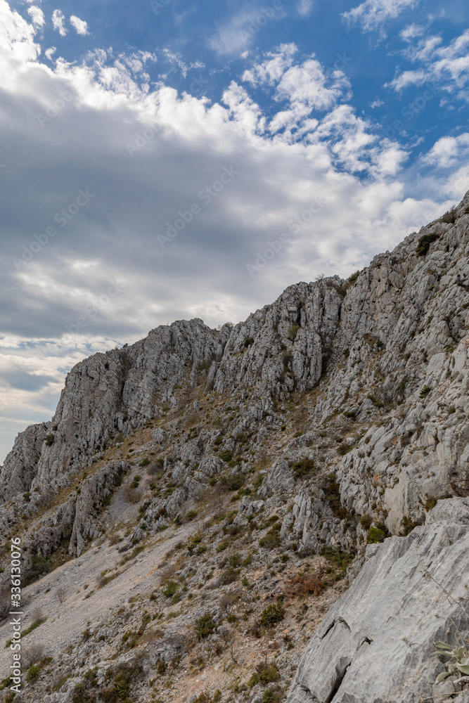 Amazing view from the mountain, Dalmatia, Croatia