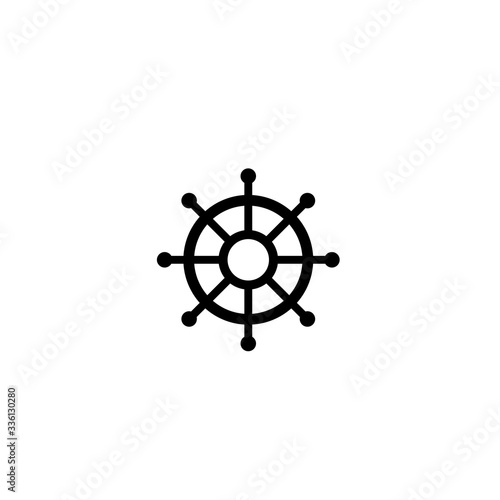ship steering wheel icon