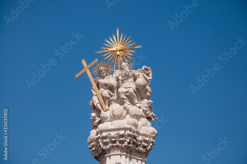 Famous sculpture in the capital of Hungary Budapest