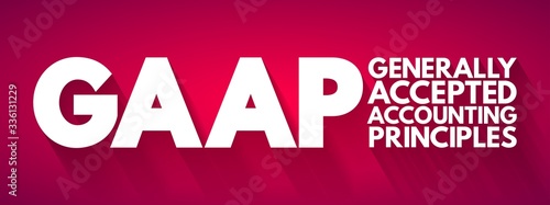 GAAP - Generally Accepted Accounting Principles acronym, business concept background