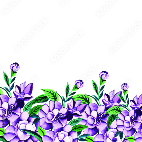 Watercolor Floral Multi-Purpose Background for Anniversary, birthday, wedding and other celebrations
