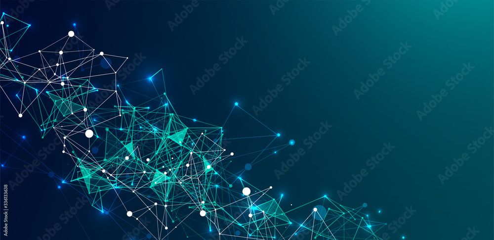 Abstract plexus vector background. Glowing particles dynamic flow. Abstract plexus vector background. Glowing particles dynamic flow.