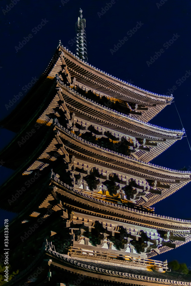 夜空の五重塔 (Japan - Nara - Kofuku-ji Temple)