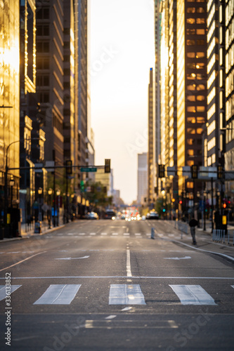 Sunset of Philly During Coronavirus Pandemic