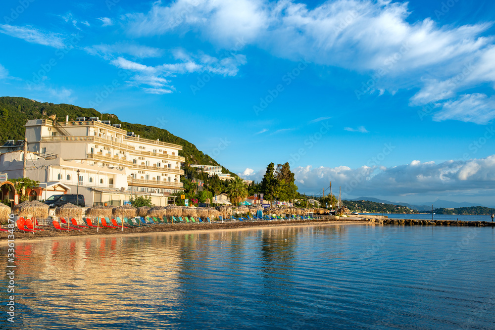 Amazing bay on Corfu island, Greece.