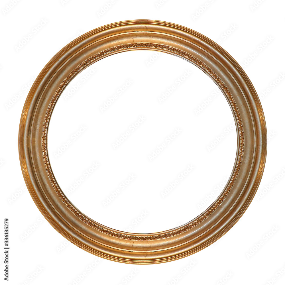 Gold circle frame Gold circle frame