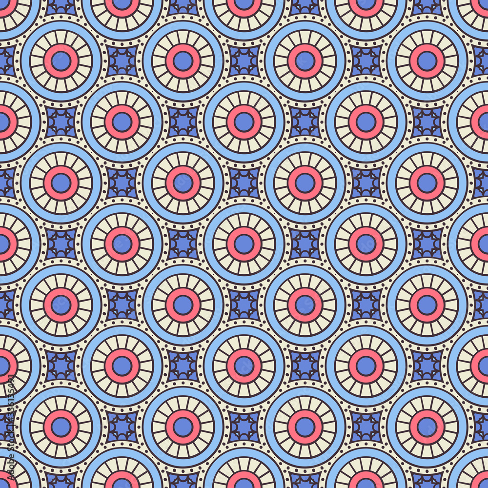 Vintage floral seamless pattern
