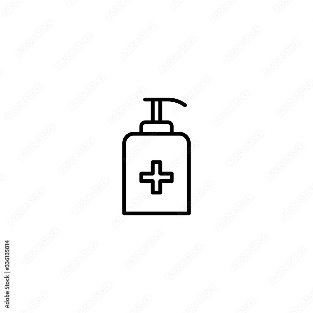 hand sanitizer icon vector illustration hand sanitizer icon vector illustration