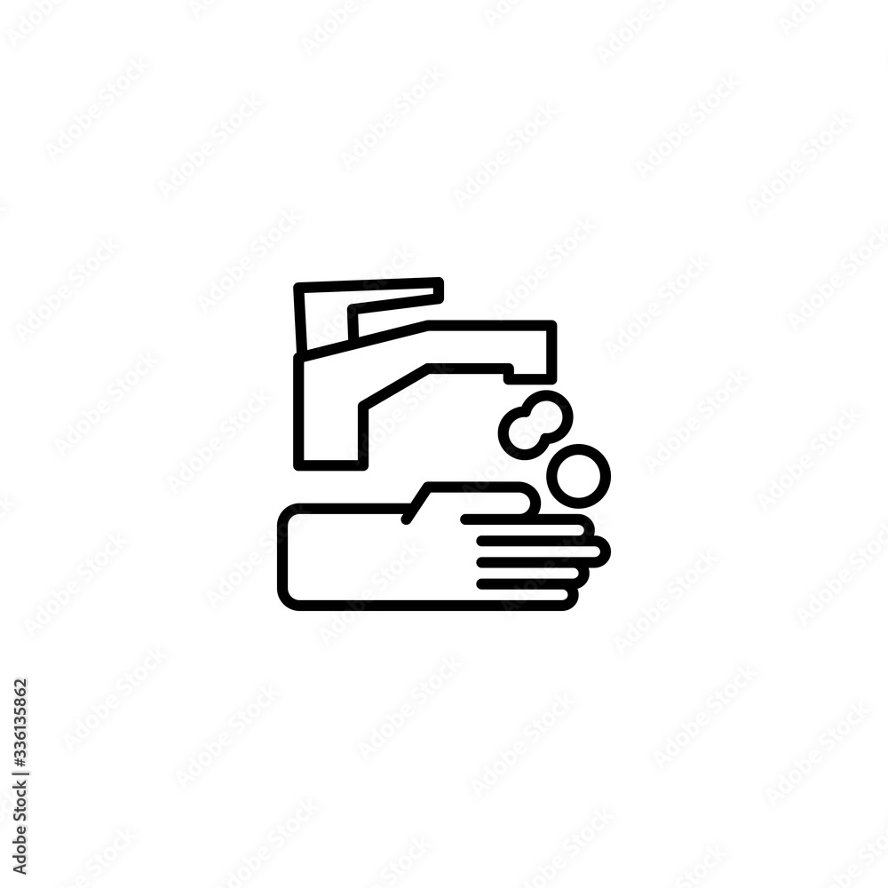 hand washing icon vector illustration hand washing icon vector illustration