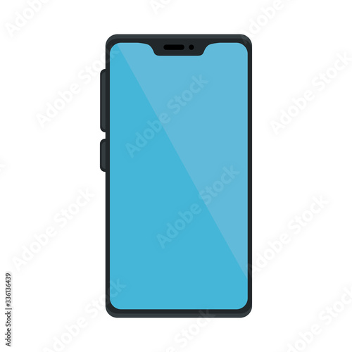 Smartphone design, Cellphone mobile digital phone technology communication and social media theme Vector illustration