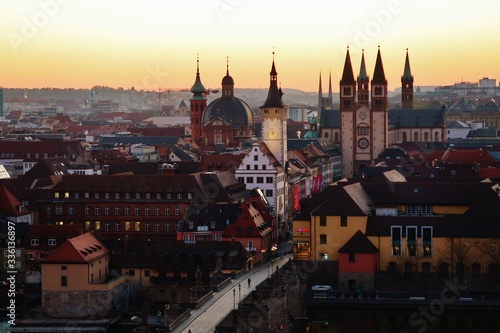 Würzburg, kurz vor Sonnenaufgang