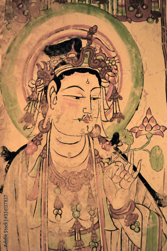 Ancient art murals of Dunhuang Grottoes in China