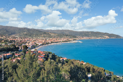 Urlaubsort Diano Marina an der italienischen Riviera,Ligurien,Italien photo