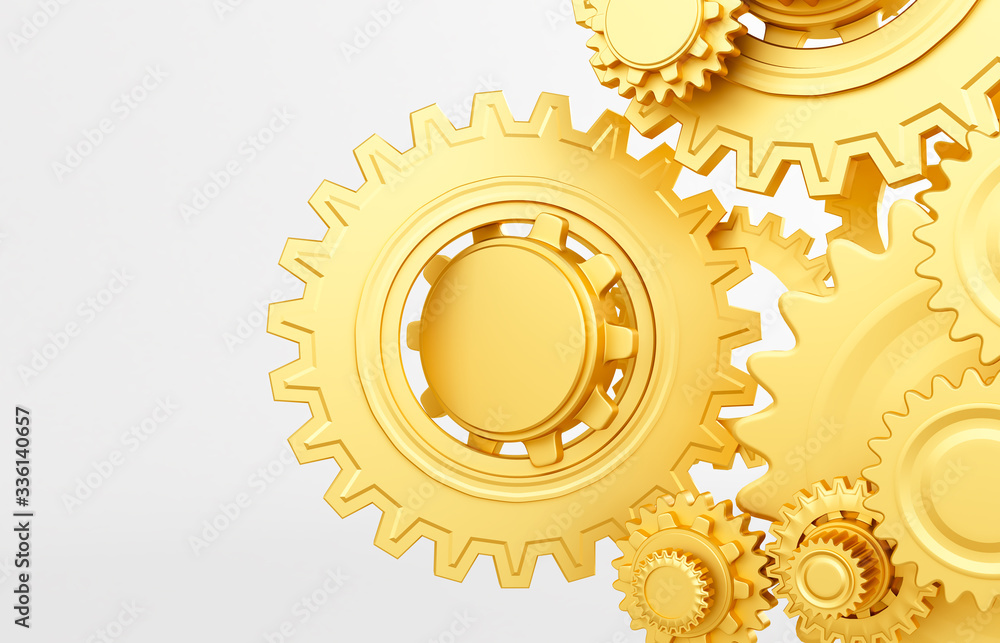 engine gear wheels, industrial background. 3d rendering engine gear wheels, industrial background. 3d rendering