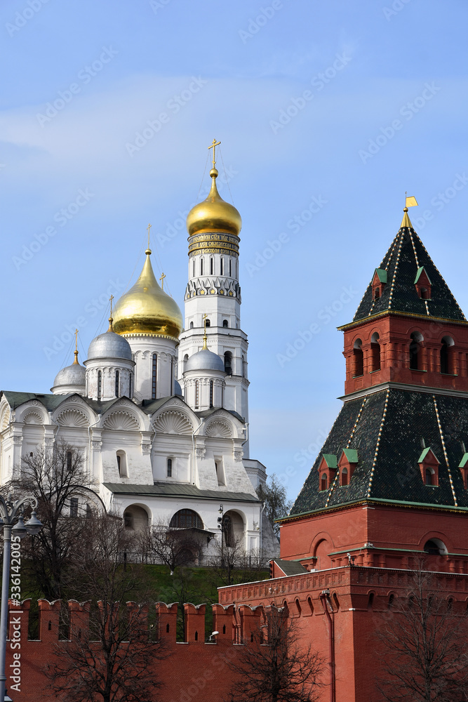 Obraz premium Architecture of Moscow Kremlin. Popular landmark.