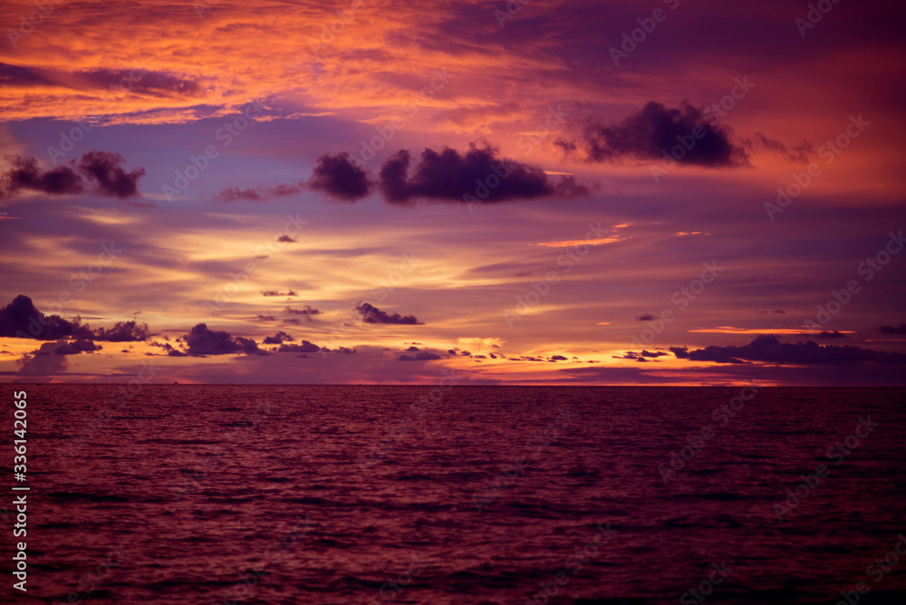 Fototapeta premium sea sunset