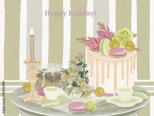 Wallpaper Mural wedding table setting Torontodigital.ca