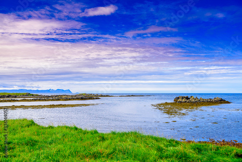 Fototapeta Naklejka Na Ścianę i Meble -  Beautiful rugged Iceland Fjord seascape