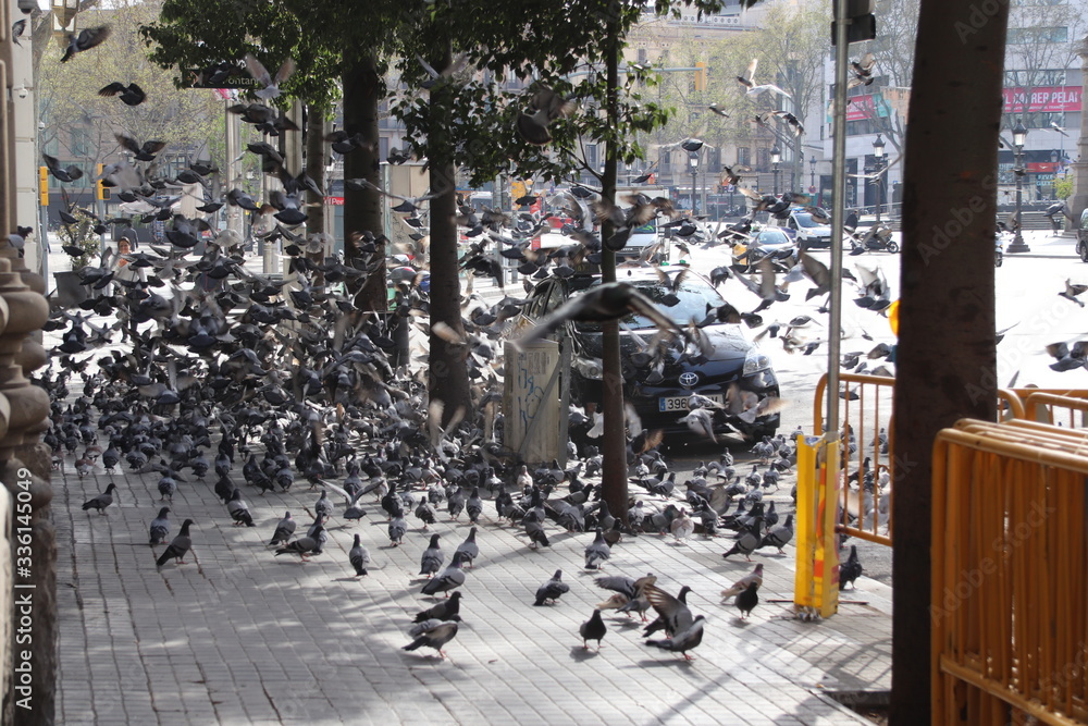 Obraz premium Barcelona en cuarentena