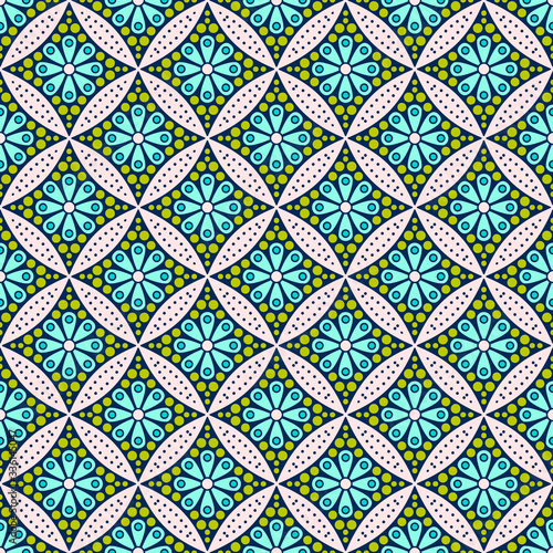 Vintage floral seamless pattern