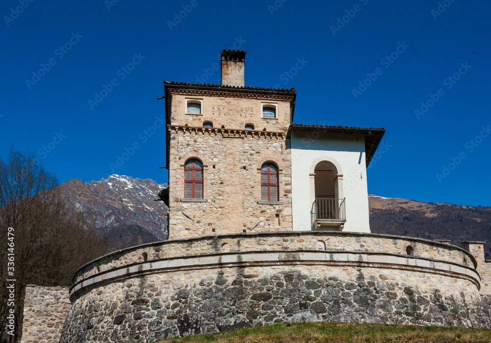 The Lusa castle in Italy