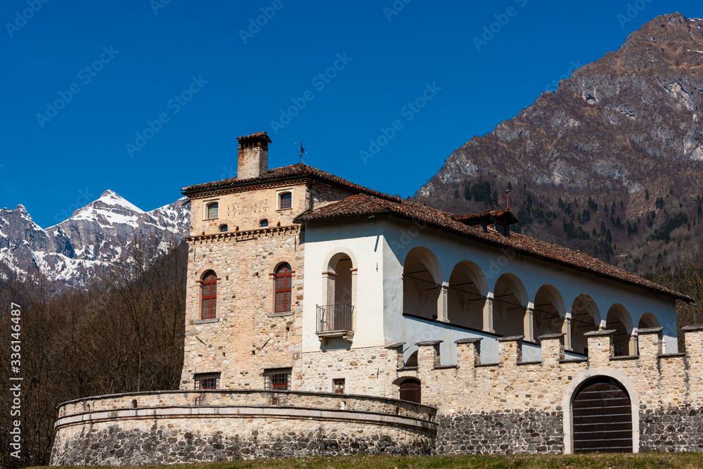 Fototapeta premium The Lusa castle in Italy
