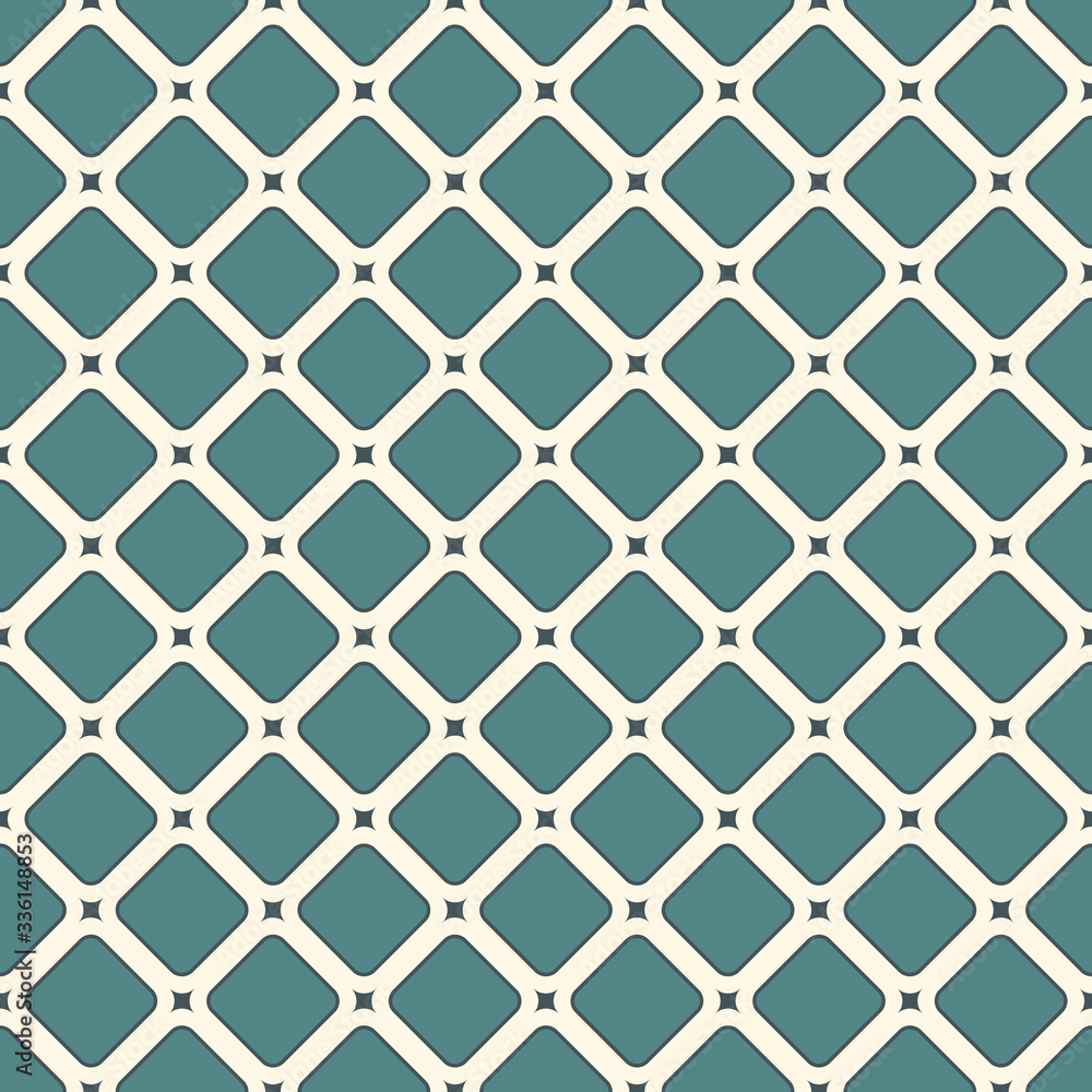 Contemporary geometric pattern. Repeated squares, diamonds motif. Simple ornament. Modern abstract background. Seamless surface design. Geo wallpaper. Digital paper, textile print. Vector art Contemporary geometric pattern. Repeated squares, diamonds motif. Simple ornament. Modern abstract background. Seamless surface design. Geo wallpaper. Digital paper, textile print. Vector art