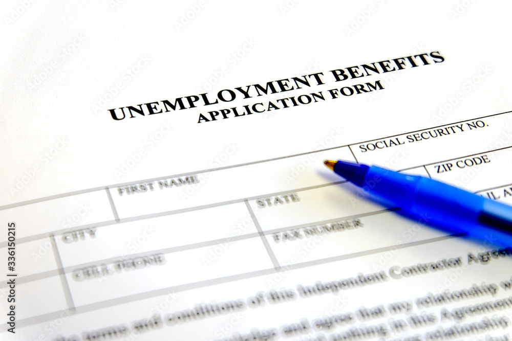 Unemployment Benefits Application Form Unemployment Benefits Application Form