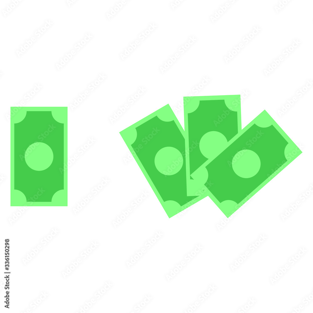 Money vector icon. Design illustration for money, wealth, investment and finance concepts Money vector icon. Design illustration for money, wealth, investment and finance concepts